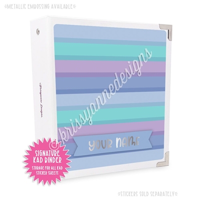 Signature KAD Sticker Binder - 2021 January Stripes