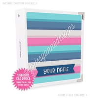 Signature KAD Sticker Binder - 2021 July Stripes