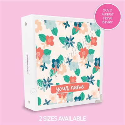 KAD Sticker Binder | 2022 August Floral