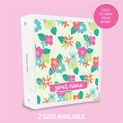 KAD Sticker Binder | 2022 October Floral