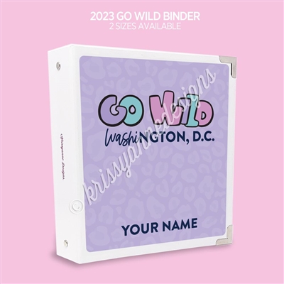 KAD CC Sticker Binder | GO Wild DC Purple