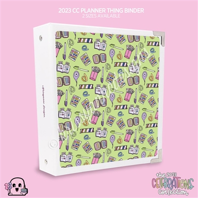 KAD CC Sticker Binder | 2023 Planner Thing Pattern