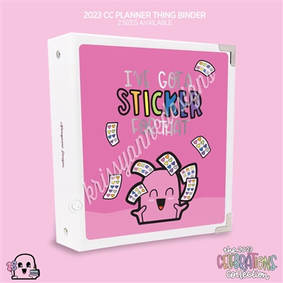 KAD CC Sticker Binder | 2023 Planner Thing Steve