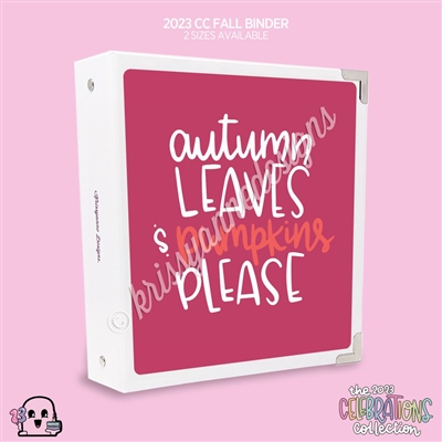 KAD CC Sticker Binder | 2023 Pumpkins Please