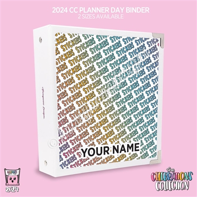 KAD CC Sticker Binder | 2024 Planner Day Pattern