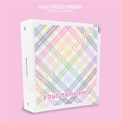 KAD Sticker Binder | 14 Years of KAD (2 Color Options Available)