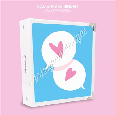 KAD Sticker Binder | Conversation Heart Bubbles
