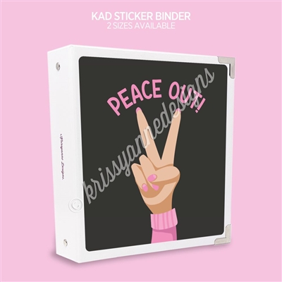 KAD Sticker Binder | Peace Out