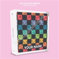 Sticker Binder (2 Sizes Available) | Tough Luck 2.0 Check Pattern