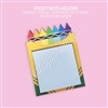 Wooden Sticky Note Holder | Crayon Box