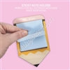 Wooden Sticky Note Holder | Single Pencil