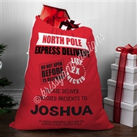 Personalized Santa Sack - Red