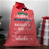 Personalized Santa Sack - Naughty or Nice