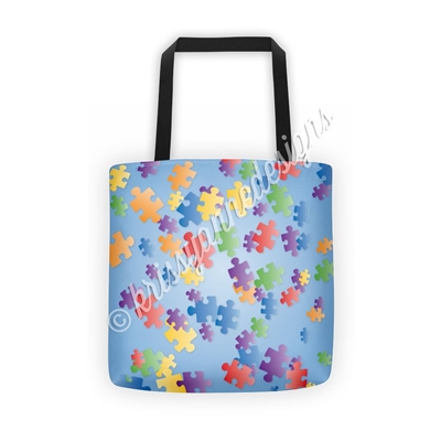 KAD Signature Tote - Puzzle Pieces