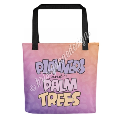 Signature Tote - Planners & Palm Trees