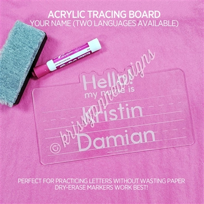 Acrylic Tracing Board | Your Name
