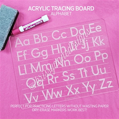 Acrylic Tracing Board | Alphabet