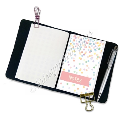 Traveler's Notebook Pocket Decal - Happy Dots