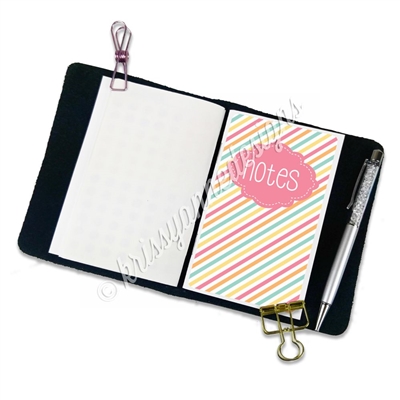 Traveler's Notebook Pocket Decal - Candy Stripes