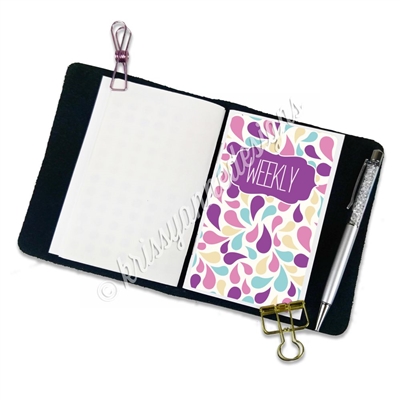 Traveler's Notebook Pocket Decal - Paisley Splash