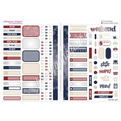 Functional Sampler Set for B6 Traveler's Notebooks - Home of the Brave