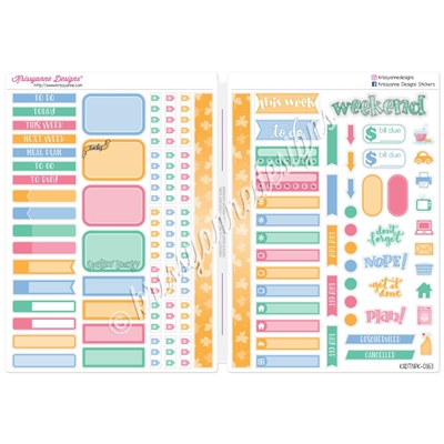 Functional Sampler Set for B6 Traveler's Notebooks - Happy Go Lucky