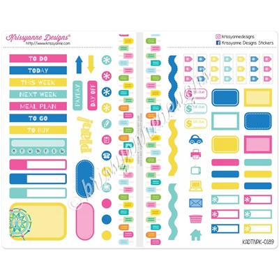 Functional Sampler Set for Pocket Traveler's Notebooks - Sweet Summertime