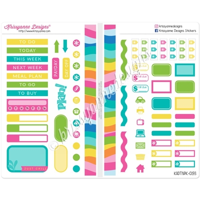 Functional Sampler Set for Pocket Traveler's Notebooks - Summer Paradise