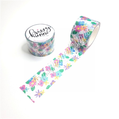 30mm Holographic Foil Washi - Fun Floral