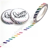 5mm Holographic Foil Washi - Diagonal Stripe