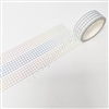 15mm Washi | KAD Rainbow Grid (White BG)