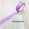 15mm Washi | KAD Rainbow Grid - Pink