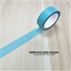 15mm Washi | KAD Rainbow Grid - Turquoise