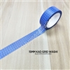 15mm Washi | KAD Rainbow Grid - Blue
