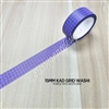 15mm Washi | KAD Rainbow Grid - Purple