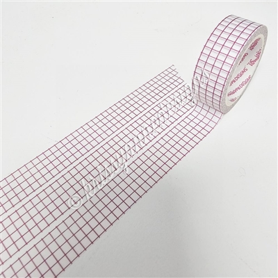 15mm Washi | KAD Rainbow Grid - Pink (White BG)