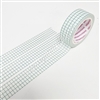 15mm Washi | KAD Rainbow Grid - Turquoise (White BG)