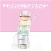 15mm Washi | KAD Rainbow Grid