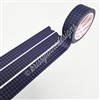 15mm Washi | KAD Rainbow Grid - Purple (Black BG)