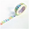 15mm Washi | Party Hats (White)
