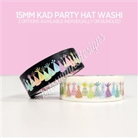 15mm Washi | KAD Rainbow Party Hats