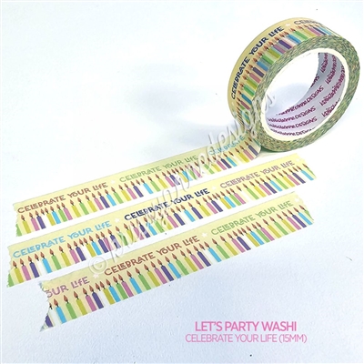 15mm Washi | Celebrate Your Life