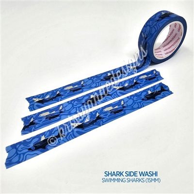 15mm Washi | Swimming Sharks