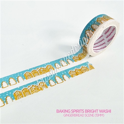 15mm Washi | Gingerbread Scene