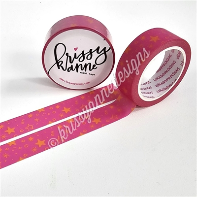 15mm Washi | Pink Stars
