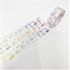 15mm Washi | Stationery Doodles (White BG)