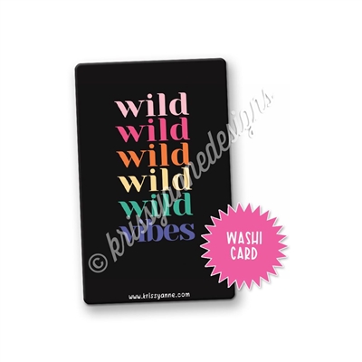 Washi Card - Wild Vibes