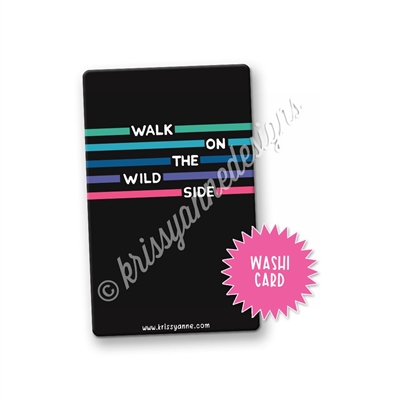 Washi Card - Wild Side