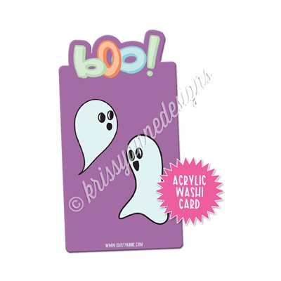 Washi Card - Boo!