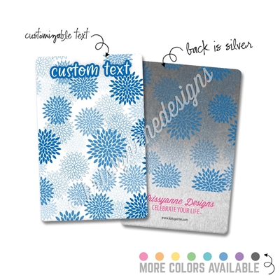 Personalized Rectangle Metal Washi Card - Mums